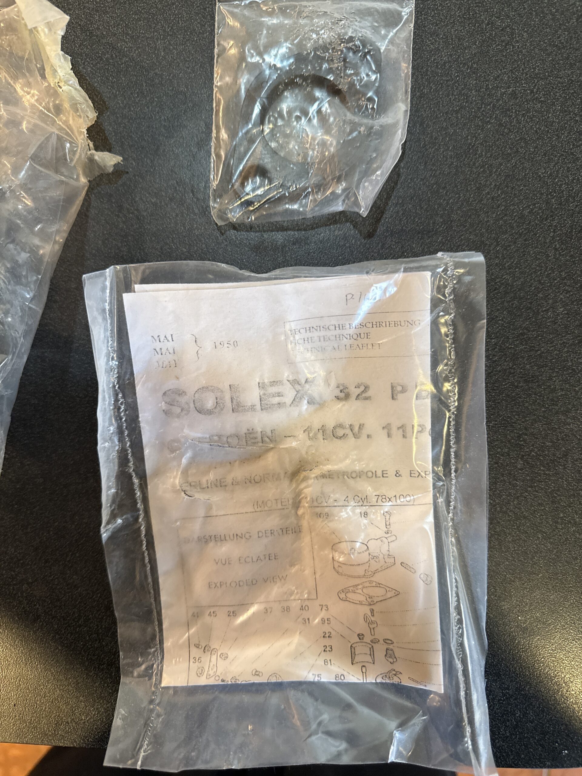 Zenith p16H NOS carburetor replacement for solex brand new old stock