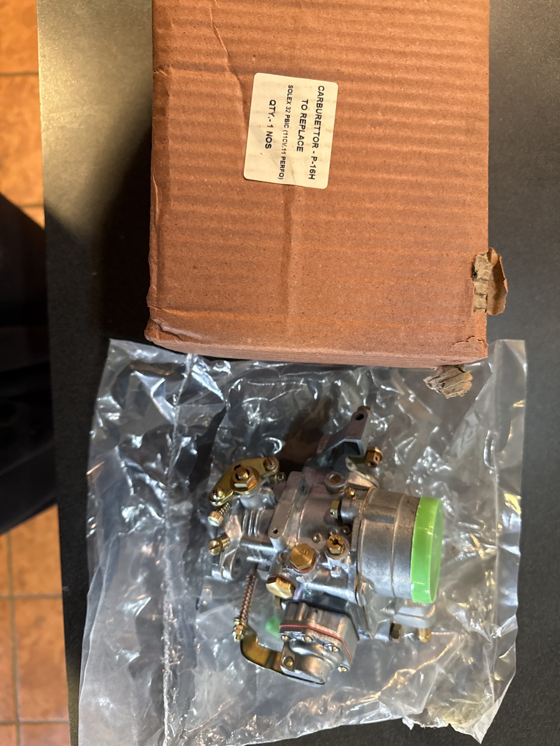 Zenith p16H NOS carburetor replacement for solex brand new old stock