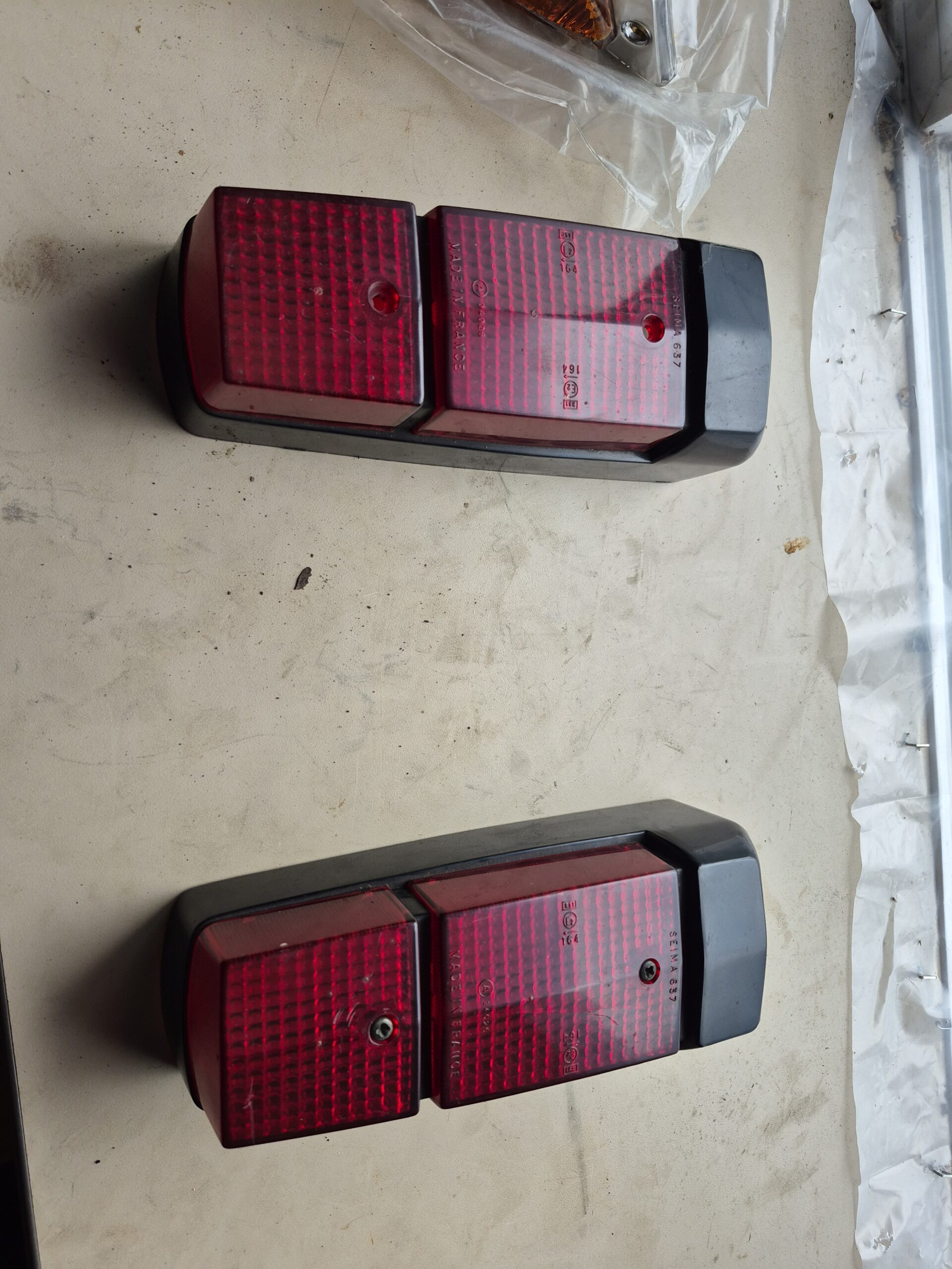 DS/ID turn signal lenses and rear tail lights