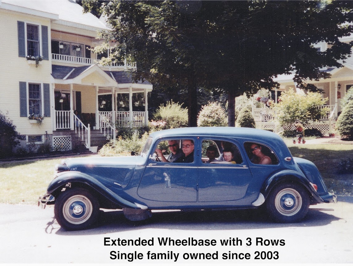 Auction Sept 20 10:30AM EST: Rare 9-person Familiale, long-wheelbase Traction Avant 11. Running & perfect for weddings, parades, test drive in Freehold, NY before auction.